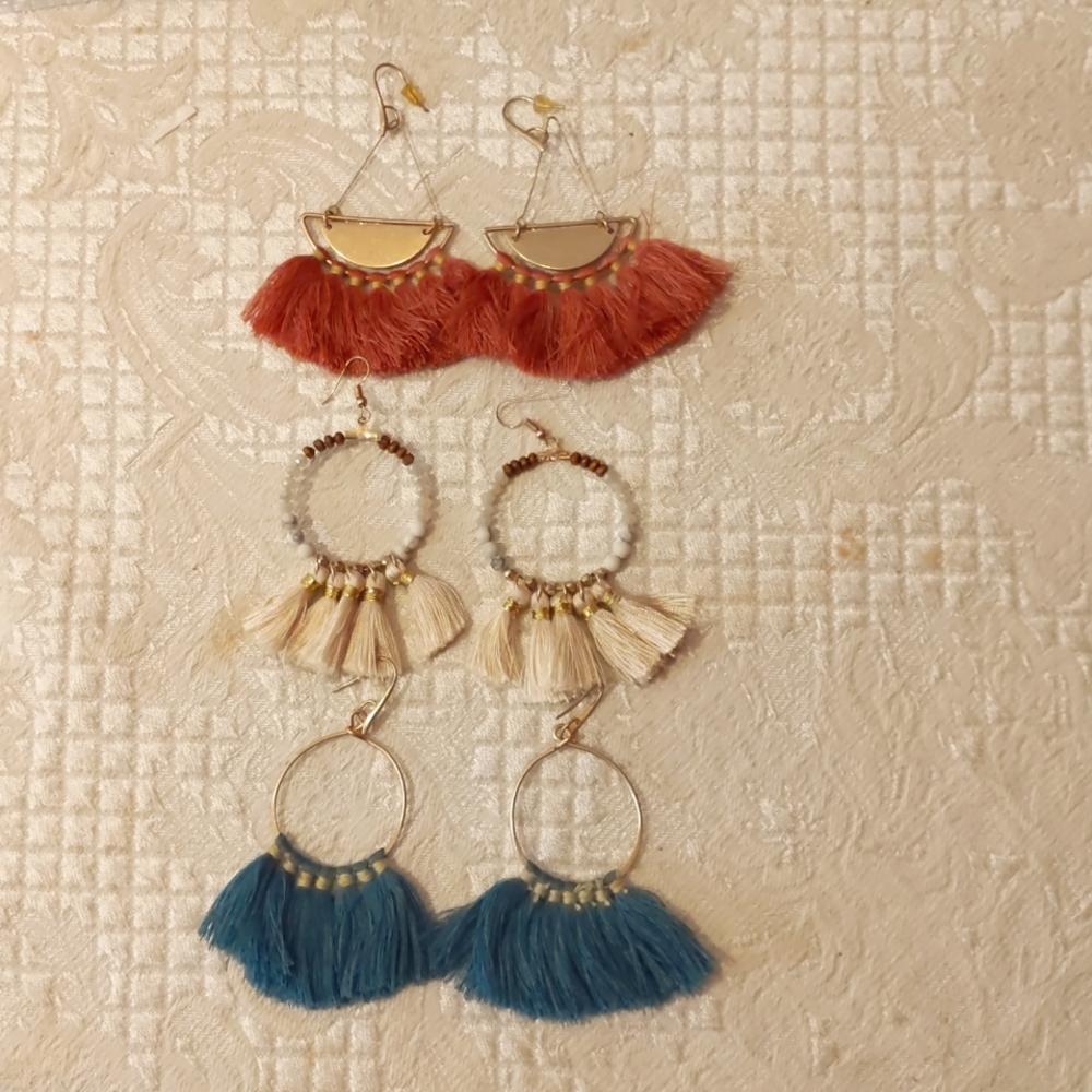 Moroccan style pierced earrings